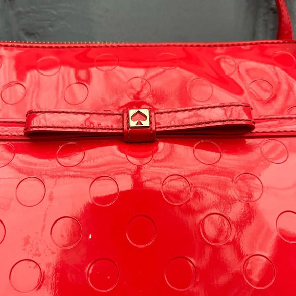 Kate Spade Sophie Camellia Chilli Red Street Tote, 18”x11”x5.5” - Picture 3 of 14